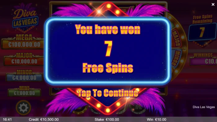 Diva Las Vegas - lansering av bonus Free Spins