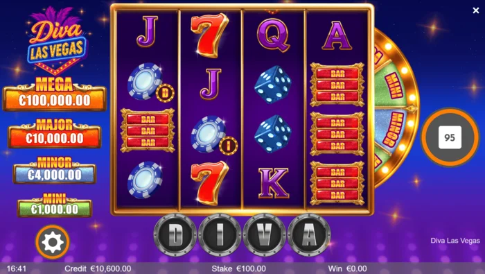 Diva Las Vegas - hovedskjerm med 4x4 hjul